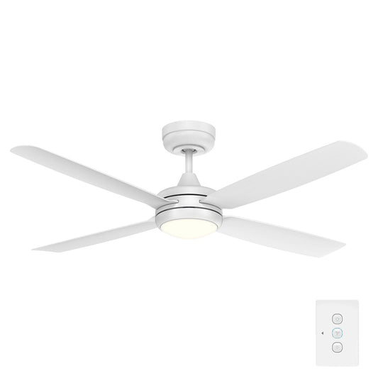 Jota 132cm DC Ceiling Fan with LED Light and Remote- FC2118133WH