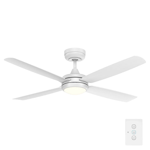 Jota 132cm DC Ceiling Fan with LED Light and Remote- FC2118133WH