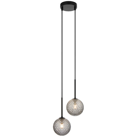 GASTON 2 LIGHT PENDANT BLACK - GASTON PE2-BKSMT