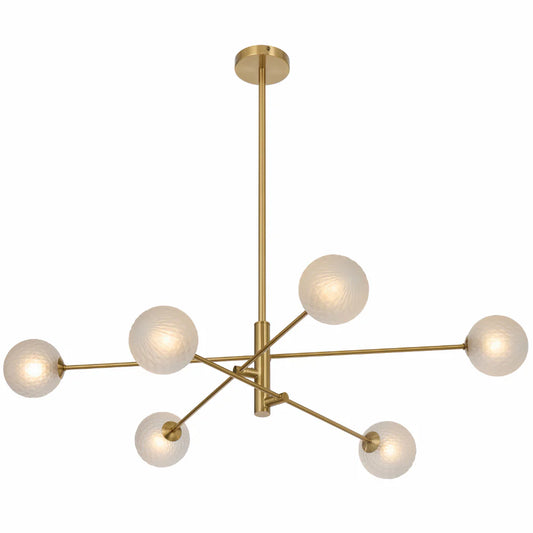 GASTON 6 LIGHT PENDANT ANTIQUE GOLD - GASTON PE6-AGFRT