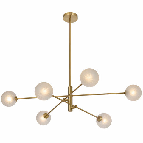 GASTON 6 LIGHT PENDANT ANTIQUE GOLD - GASTON PE6-AGFRT