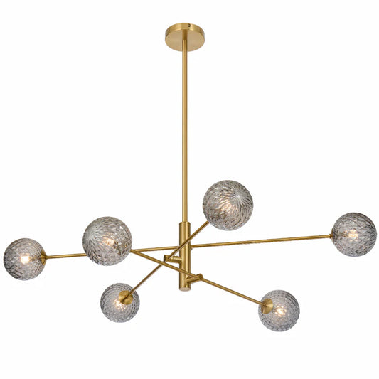 GASTON 6 LIGHT PENDANT ANTIQUE GOLD - GASTON PE6-AGSMT