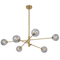 GASTON 6 LIGHT PENDANT ANTIQUE GOLD - GASTON PE6-AGSM