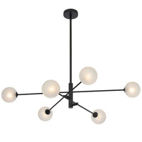 GASTON 6 LIGHT PENDANT BLACK - GASTON PE6-BKFRT