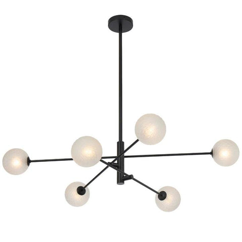 GASTON 6 LIGHT PENDANT BLACK - GASTON PE6-BKFRT
