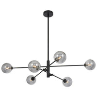 GASTON 6 LIGHT PENDANT BLACK - GASTON PE6-BKSM
