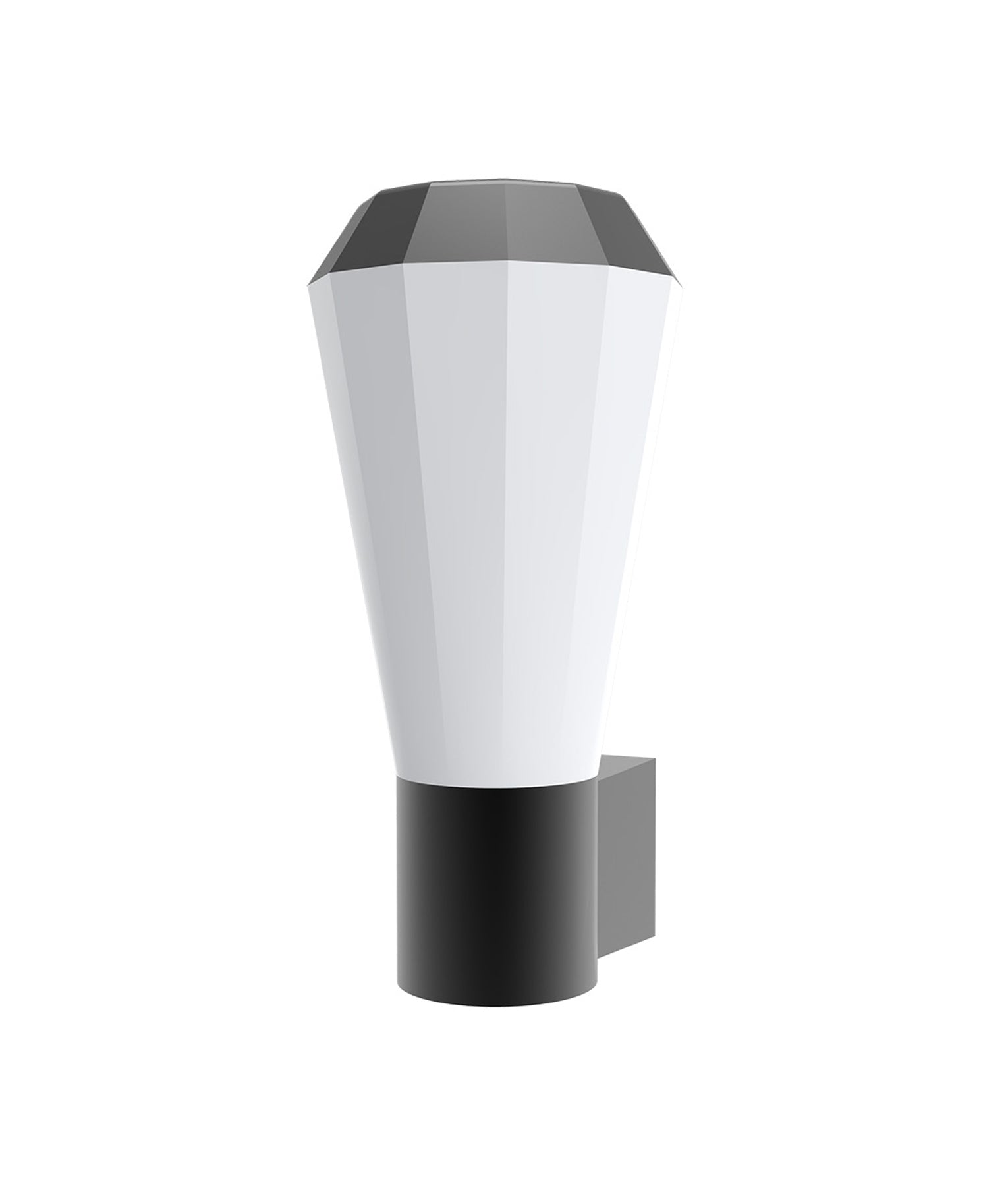 WALL S/M 20W TAPERED Dark Grey 3K IP54 Opal Diff 580 Lm - GEB1