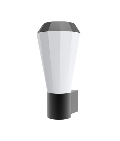 WALL S/M 20W TAPERED Dark Grey 3K IP54 Opal Diff 580 Lm - GEB1