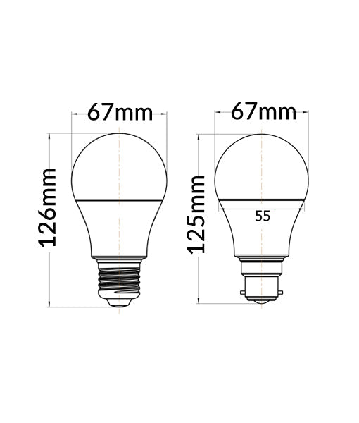 GLS LED Globes Frosted Diffuse - GLS27B