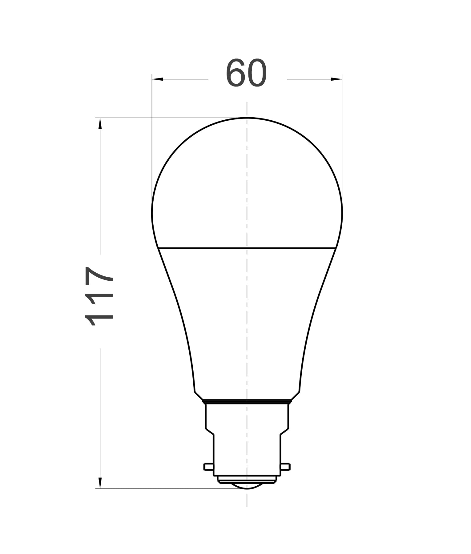 GLOBE LED ES GLS 13W 3000K FR 1055 Lm - GLS21B