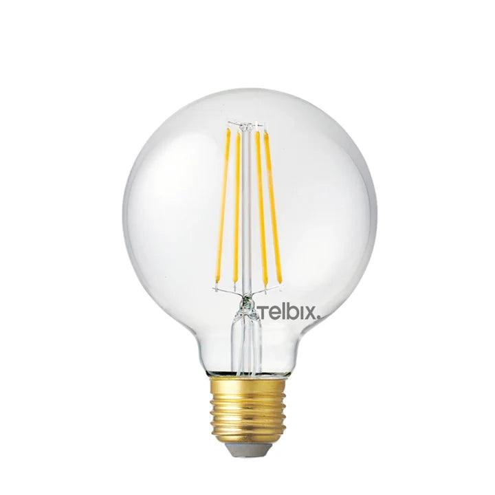 E27 G95 8w LED GLOBE CLEAR DIM - GL F.G095.8-CL84