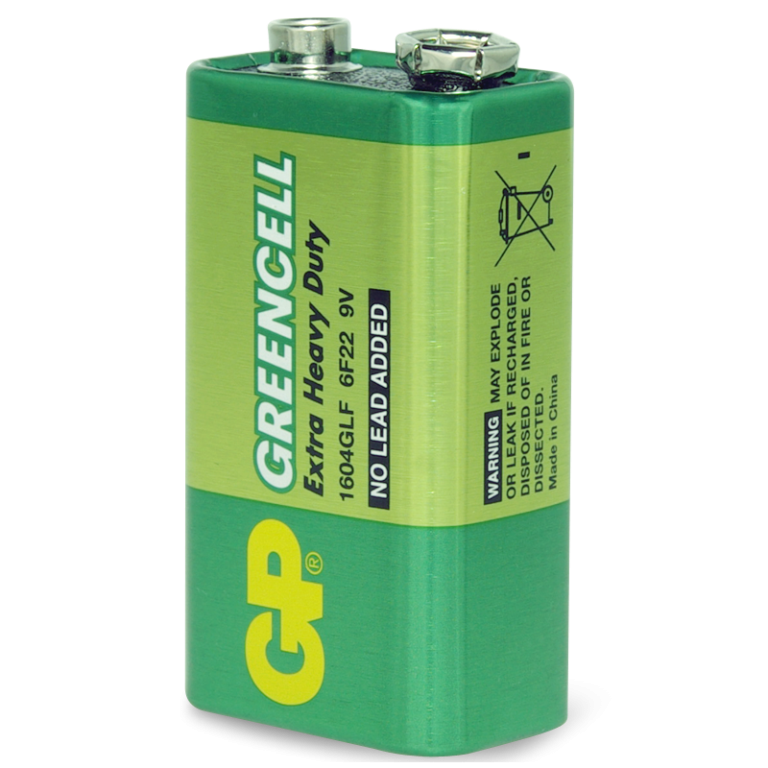 GP Greencell 9 Volt Extra Heav - GP1604G - ARCK Electrical Wholesale Supplies