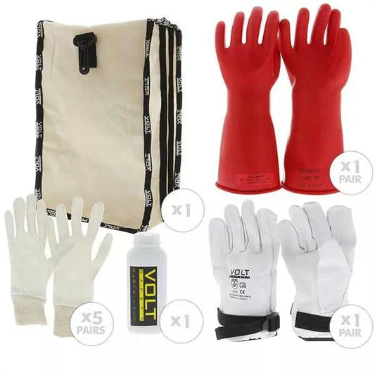 Volt Safety Electrical Insulated Glove Kit – Class 00 500V - GLOVE00-K 09