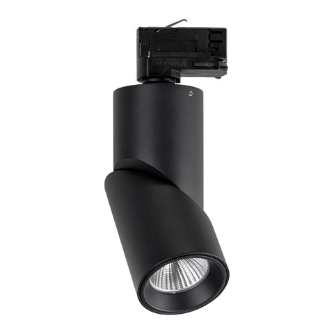 Three Circuit 240v 12w Dimmable Rotatable Black Track Light 3000k, 4000k, 5500k - HCP-1022201