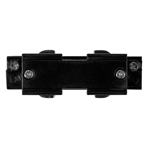 Three Circuit Recessed Track Straight Joiner Black - HCP-102301-SJ