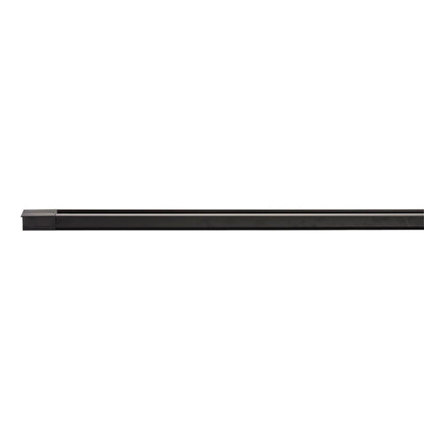 Three Circuit Recessed Track Black complete with Live End - 3m Length - HCP-102331