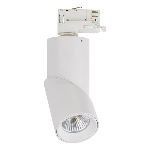 Three Circuit 240v 12w Dimmable Rotatable White Track Light 3000k, 4000k, 5500k - HCP-1032201