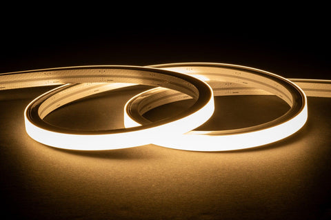 8w CRI90 24v DC 140LED IP67 15mm x 15mm  HAVIFLEX Flexible LED Strip Per Metre 3000k (Supplied with 4x Mounting Clips per Metre) - HCP-3764083