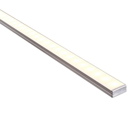 HAVIT Silver 23x10mm Aluminium profile with diffuser kit per metre, (kit includes custom cut length + 2x Mounting clips per metre + 2x End Caps per Length) - HCP-4112310 - ARCK Electrical Wholesale Supplies