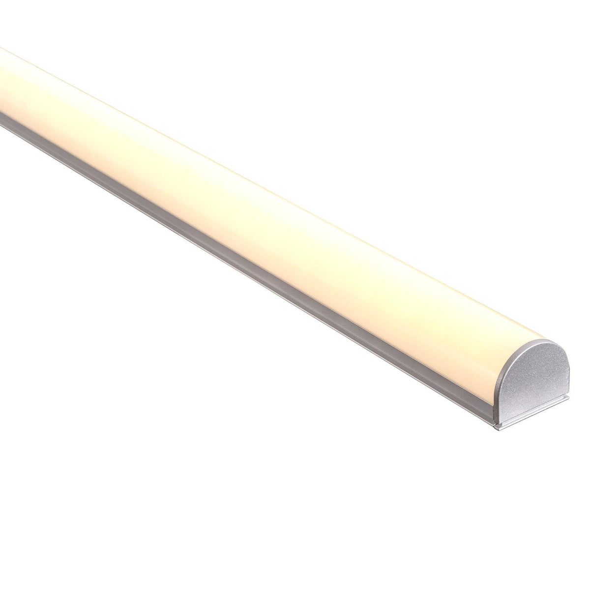 HAVIT Silver 26x18mm Aluminium profile with rounded diffuser kit per metre, (kit includes custom cut length + 2x End Caps per Length) - HCP-4112618 - ARCK Electrical Wholesale Supplies