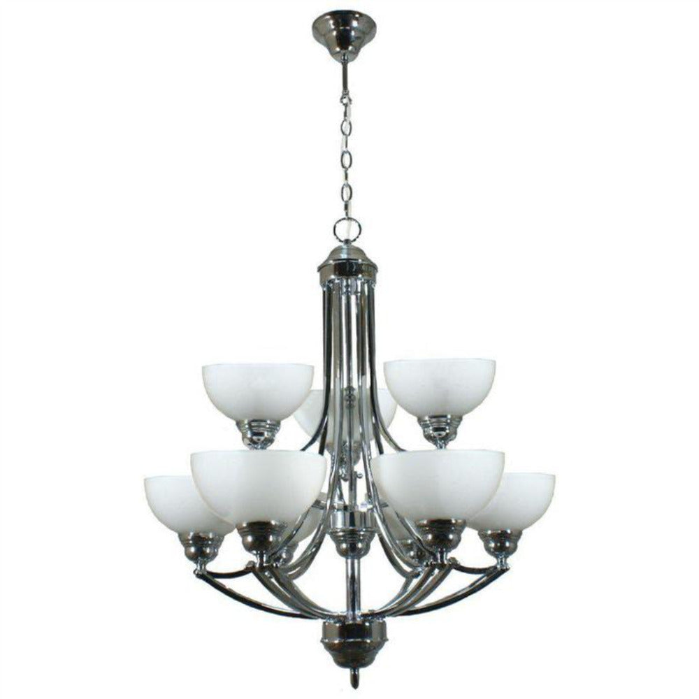 Houston 9 Light Pendant Chrome - 1000256 - ARCK Electrical Wholesale Supplies