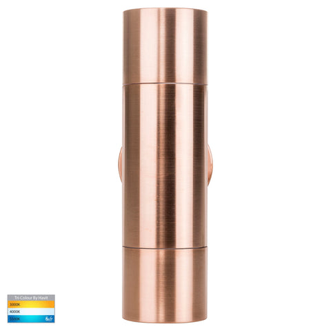 Up & Down Wall Pillar Light Solid Copper - HV1015T