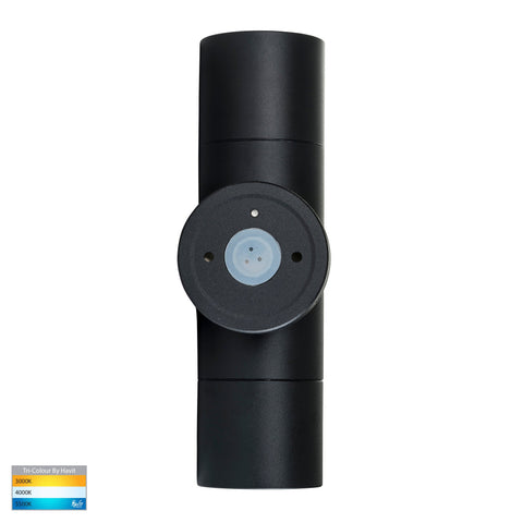 Up & Down Wall Pillar Light Black - HV1025T