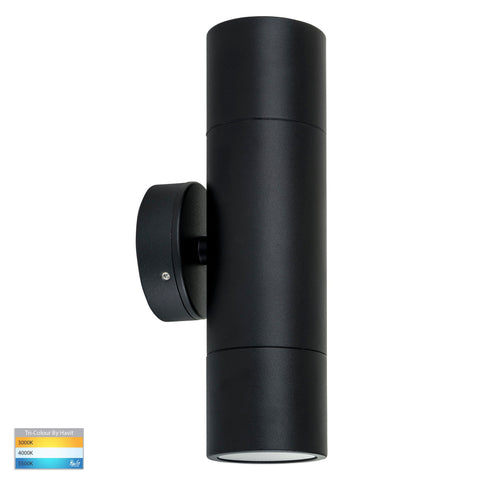 Up & Down Wall Pillar Light Black - HV1025T