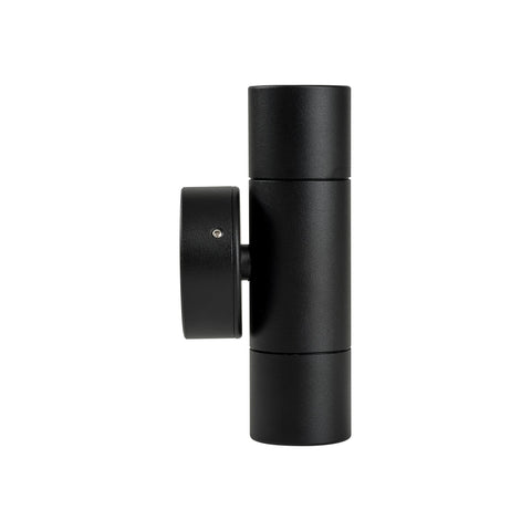 Mini Tivah Aluminium Black Up & Down Wall Pillar Lights - HV1027MR11NW