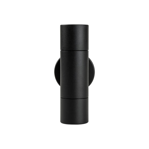 Mini Tivah Aluminium Black Up & Down Wall Pillar Lights - HV1027MR11NW