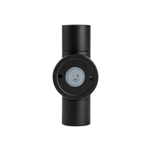 Mini Tivah Aluminium Black Up & Down Wall Pillar Lights - HV1027MR11NW