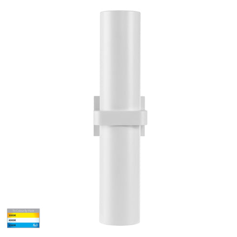 Luz White TRI Colour Single Up & Down Wall Pillar Lights - HV10391T