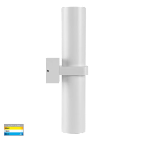 Luz White TRI Colour Single Up & Down Wall Pillar Lights - HV10391T