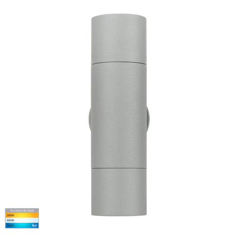 Up & Down Wall Pillar Light Silver - HV1045T