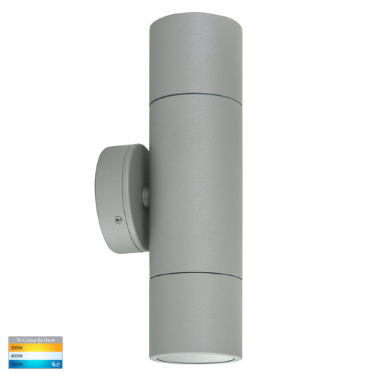 Up & Down Wall Pillar Light Silver - HV1047GU10T