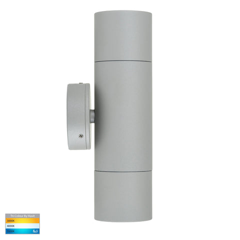 Up & Down Wall Pillar Light Silver - HV1045T