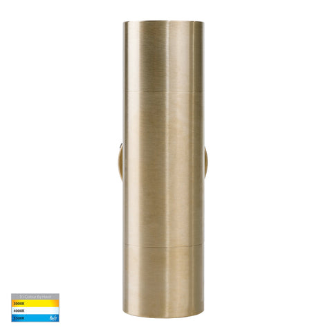 Tivah Solid Brass TRI Colour Up & Down Wall Pillar Lights - HV1057GU10T