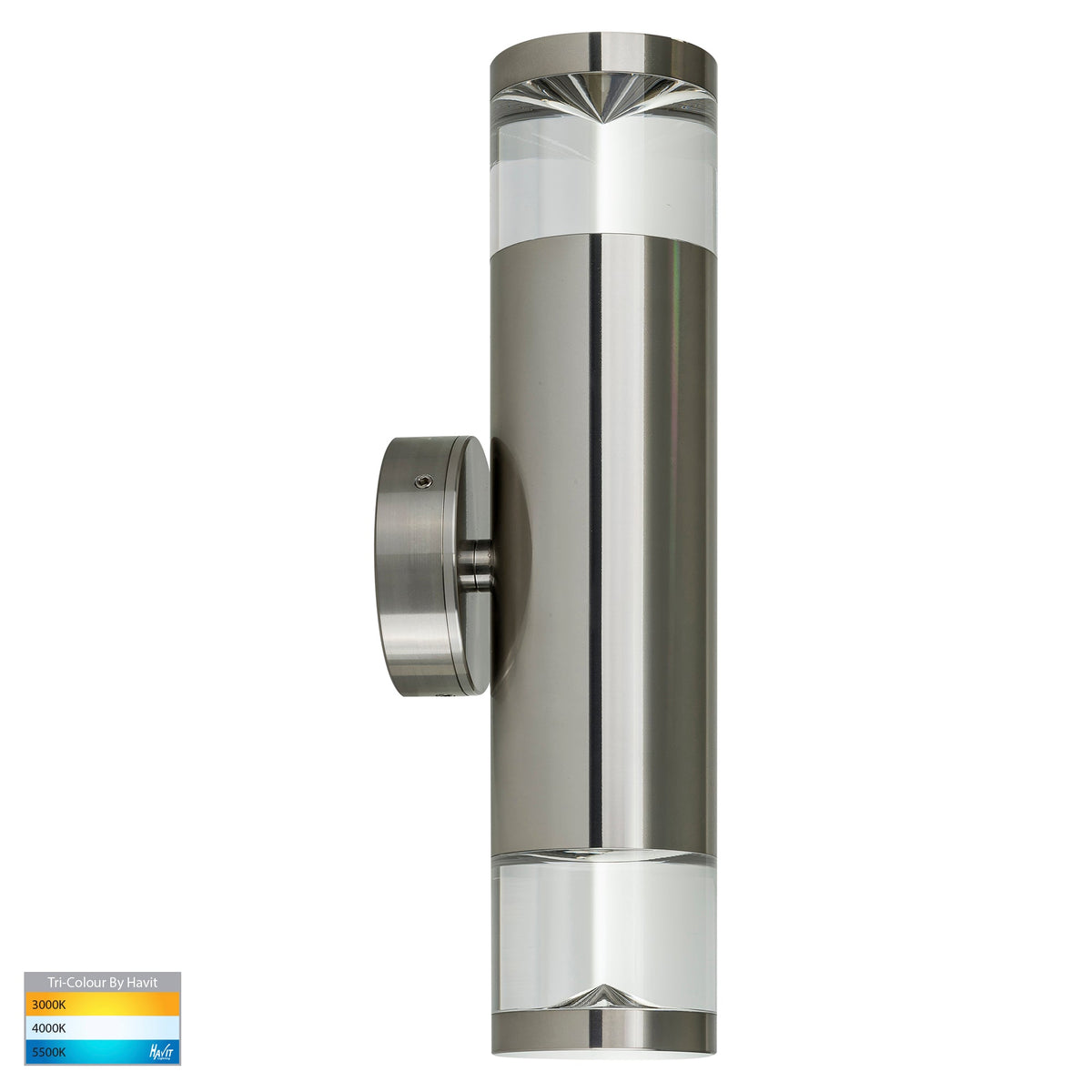 Up & Down Wall Pillar Light Titanium Aluminium - HV1089T-TTM-240V