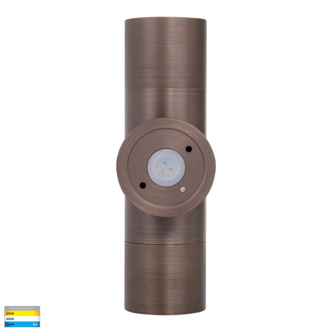 Up & Down Wall Pillar Light Antique Brass - HV1095T