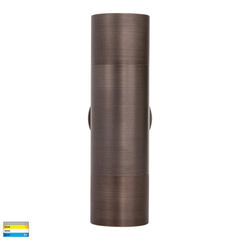 Up & Down Wall Pillar Light Antique Brass - HV1095T