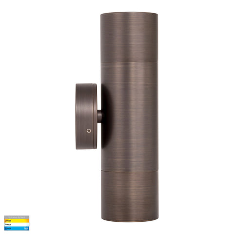 Up & Down Wall Pillar Light Antique Brass - HV1095T