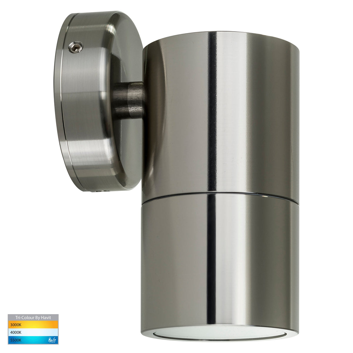 Single Fixed Wall Pillar Light 316 Stainless Steel - HV1105T