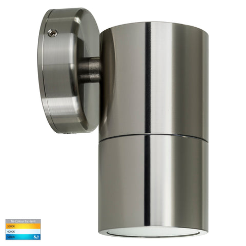 Single Fixed Wall Pillar Light 316 Stainless Steel - HV1107GU10T