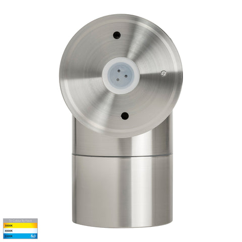 Maxi Tivah 316 Stainless Steel TRI Colour Fixed Down Wall Pillar Lights - HV1108T