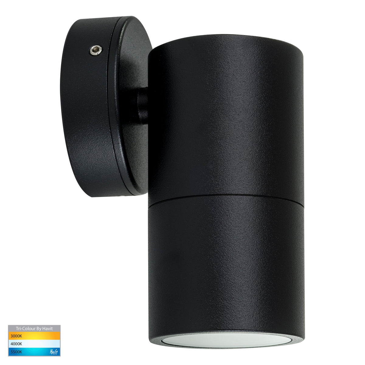 Single Fixed Wall Pillar Light Black - HV1127GU10T