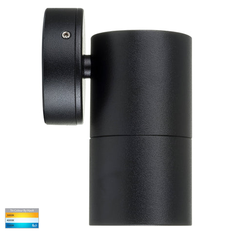 Single Fixed Wall Pillar Light Black - HV1125T