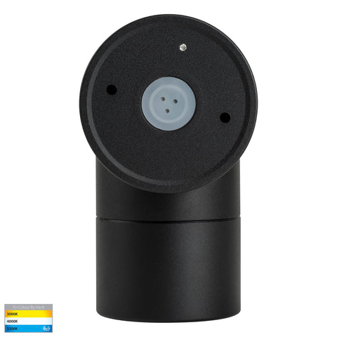 Maxi Tivah Aluminium Black TRI Colour Fixed Down Wall Pillar Lights - HV1128T