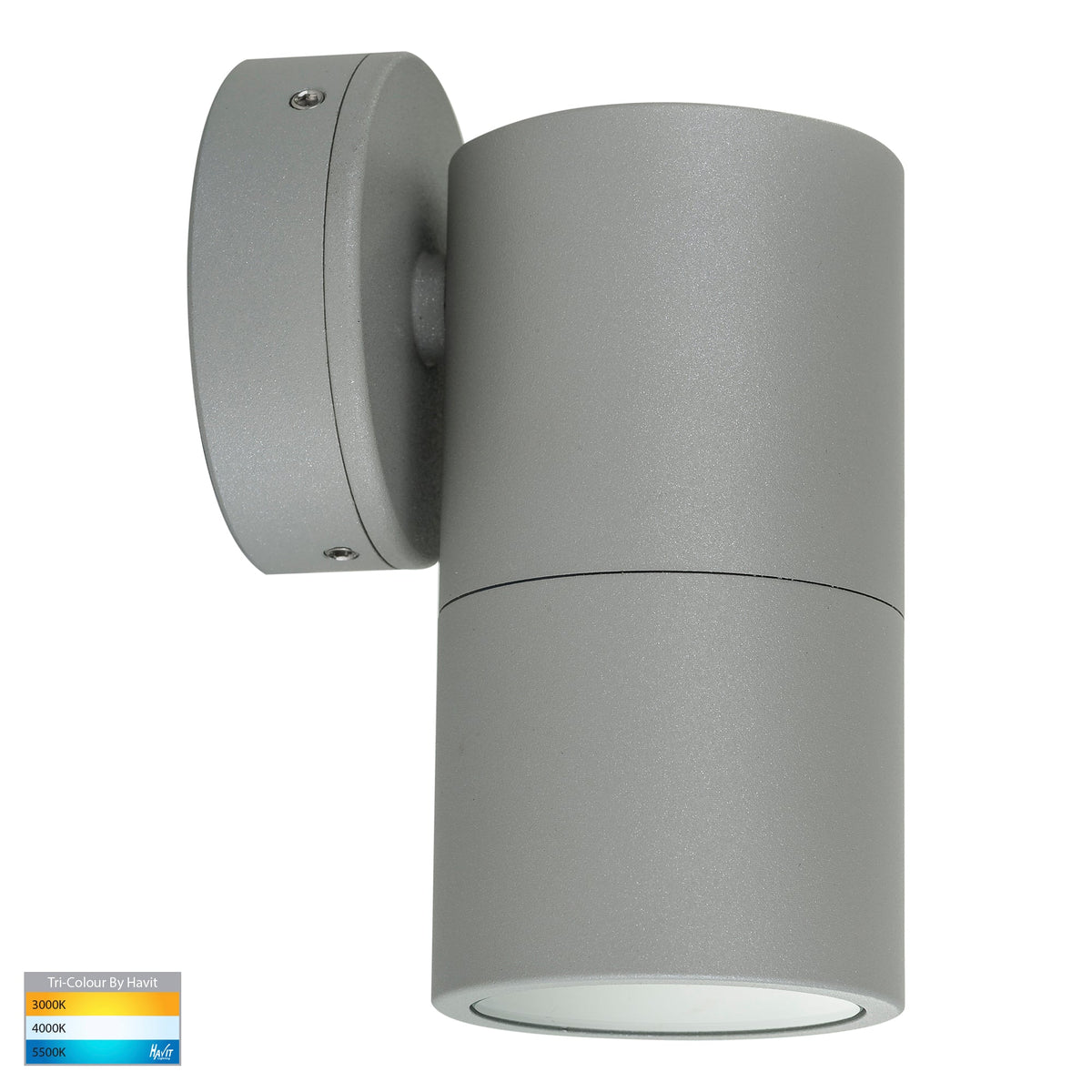 Single Fixed Wall Pillar Light Silver - HV1145T