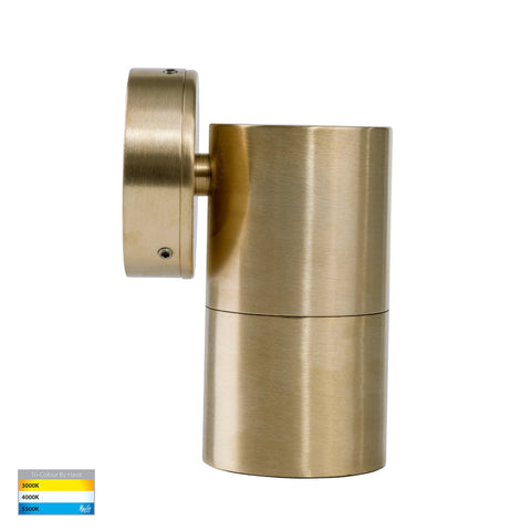 Tivah Solid Brass TRI Colour Fixed Down Wall Pillar Lights - HV1157MR16T