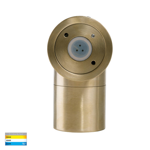 Tivah Solid Brass TRI Colour Fixed Down Wall Pillar Lights - HV1157GU10T